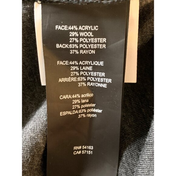 Karl Lagerfeld Paris Plaid Wool Crewneck Sweater L/G With Zip Pocket RF10607 - Picture 3 of 13